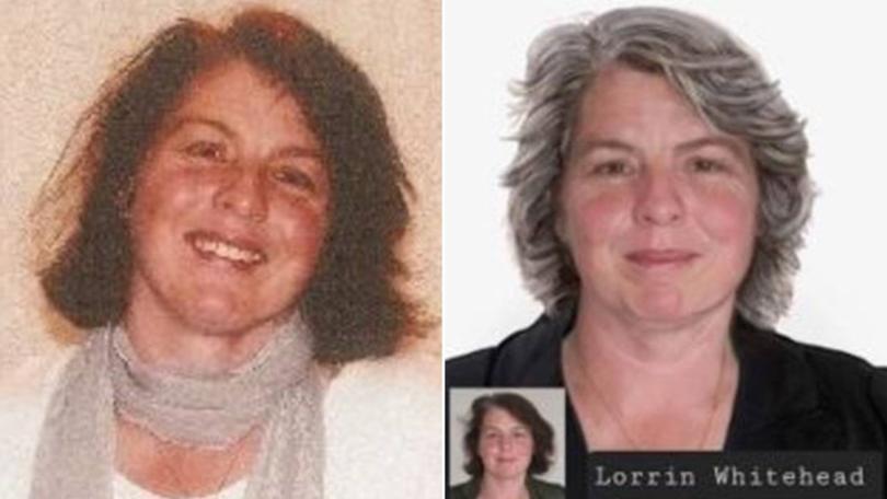 Police have re-released photos of Lorrin (left) including a digital image of what she would look like today (right).