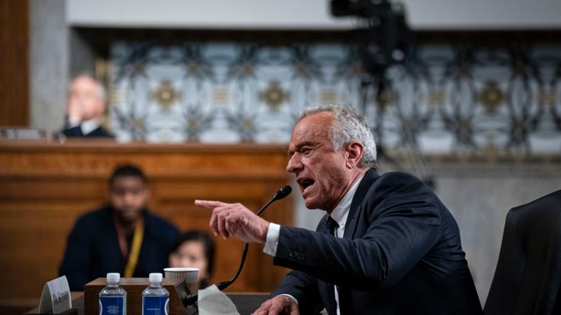 Robert F. Kennedy Jr., US President Donald Trump’s pick for secretary of Health and Human Services speaks during his Senate Finance Committee confirmation hearing.