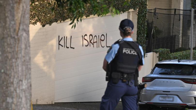 A woman has been refused bail after being charged over an anti-Semitic graffiti attack in Sydney.