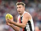 Dougal Howard is set to miss the start of St Kilda's AFL season after dislocating a shoulder. (James Ross/AAP PHOTOS)