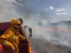 Firefighters are racing to make fire breaks to protect communities in Victoria's west.