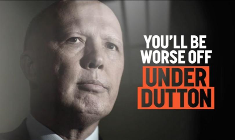 Peter Dutton attack ad.