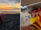 Charlize Zmuda was killed by a shark at Woorim Beach, north of Brisbane, on Monday.