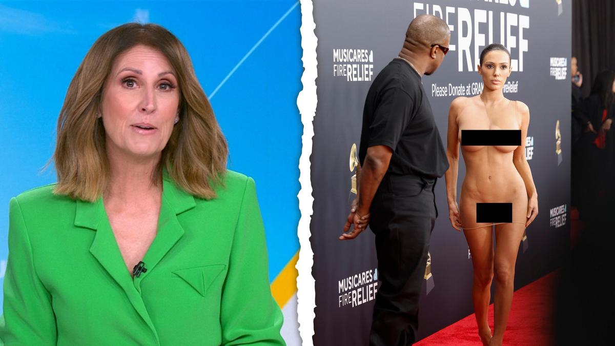 Sunrise host Nat Barr’s shares ‘disturbing’ Bianca Censori theory after Grammys scandal