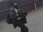 Hari Mann was wearing a high-vis jacket and carrying a fake automatic weapon.