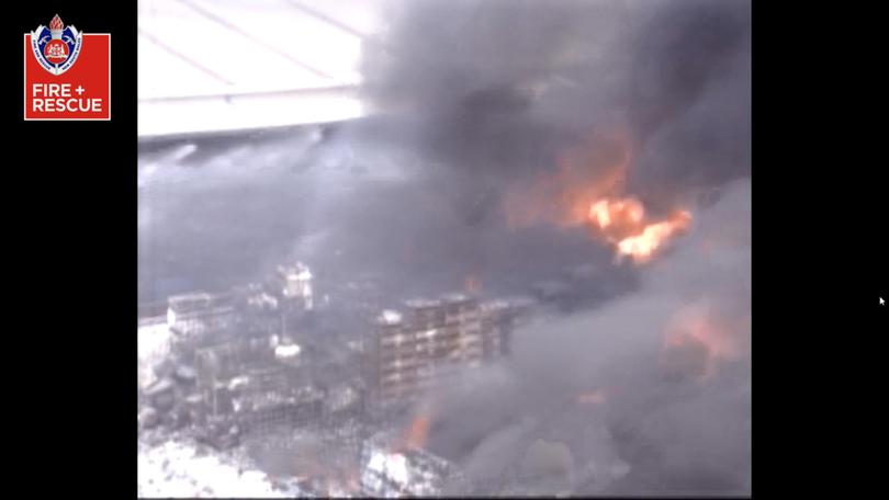 Firefighters are fighting a blaze in the Western Sydney suburb of St. Marys.