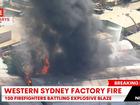 A massive factory fire has broken out in the Sydney suburb of St. Mary's.