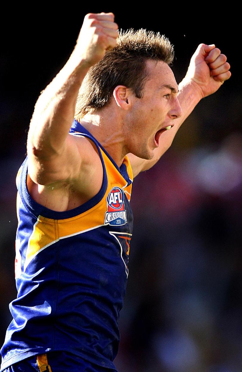 West Coast premiership player Adam Hunter.