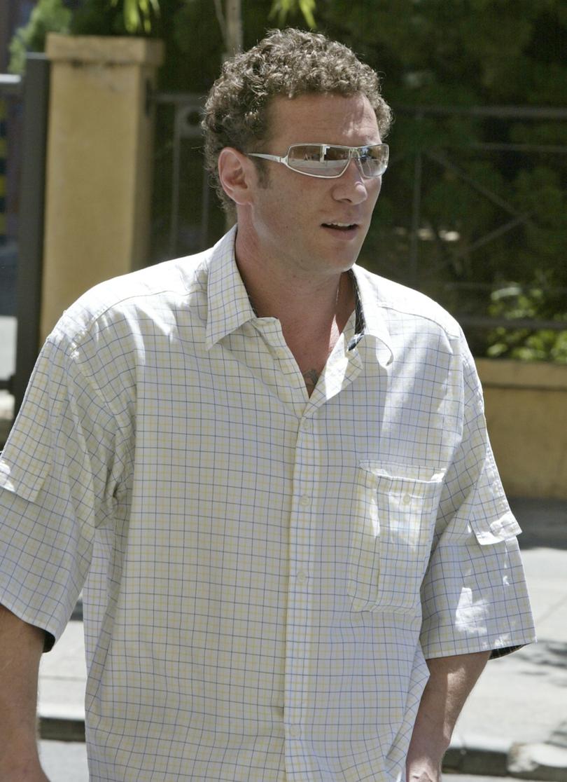 Craig Christian arrives at Perth Central Law Courts in 2004.