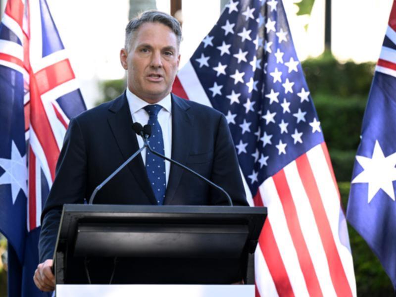 Defence Minister Richard Marles looks forward to reaffirming Australia's commitment to AUKUS. 