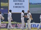 Australia have claimed a resounding two-nil Test series victory over Sri Lanka in Galle. (AP PHOTO)