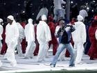 Kendrick Lamar performs onstage during Apple Music Super Bowl LIX Halftime Show at Caesars Superdome.