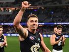 Carlton's Patrick Cripps will be one of 25 million-dollar-a-season AFL players in 2025. (Julian Smith/AAP PHOTOS)