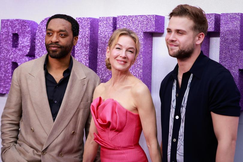 Chiwetel Ejiofor, Renee Zellweger and Leo Woodall at the Sydney premiere of Bridget Jones: Mad About the Boy.