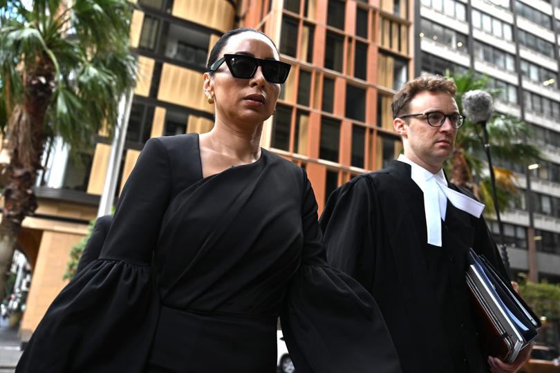 Former ABC journalist Antoinette Lattouf arrives at the Federal Court of Australia in Sydney on Tuesday.