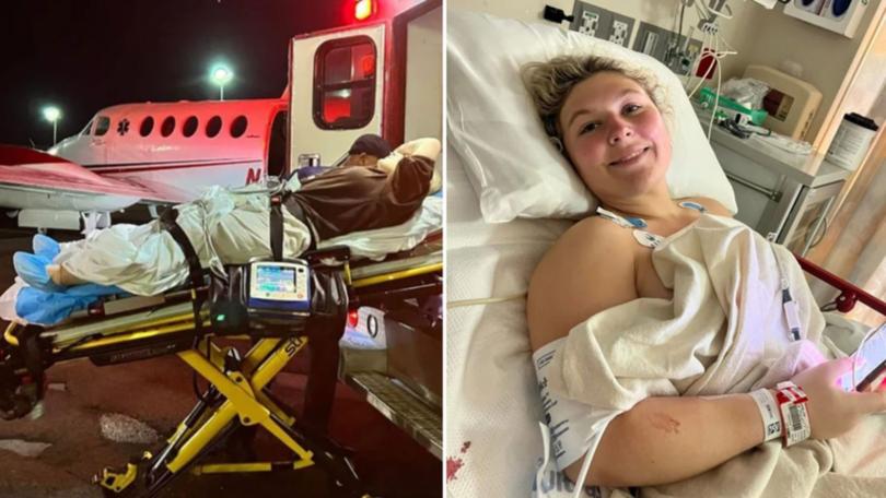 Rileigh Decker said her leg was ‘destroyed’ in the shark attack off Bimini Bay, in The Bahamas