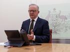 Prime Minister Anthony Albanese speaks with US President Donald Trump on the phone.