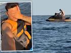 The couple were spotted having sex on the jetski, forcing Willinha Ciriaco to cover his eyes.