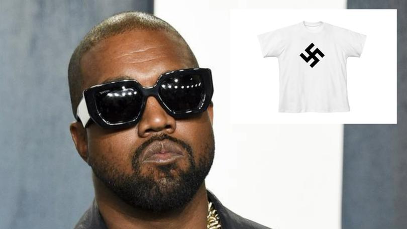 Kanye West’s online shop has been shut down after a t-shirt featuring a swastika was listed for sale.