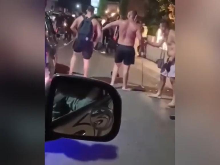 Video has emerged of what appears to be a brawl at a popular beach club in Bali supposedly involving Australian tourists.