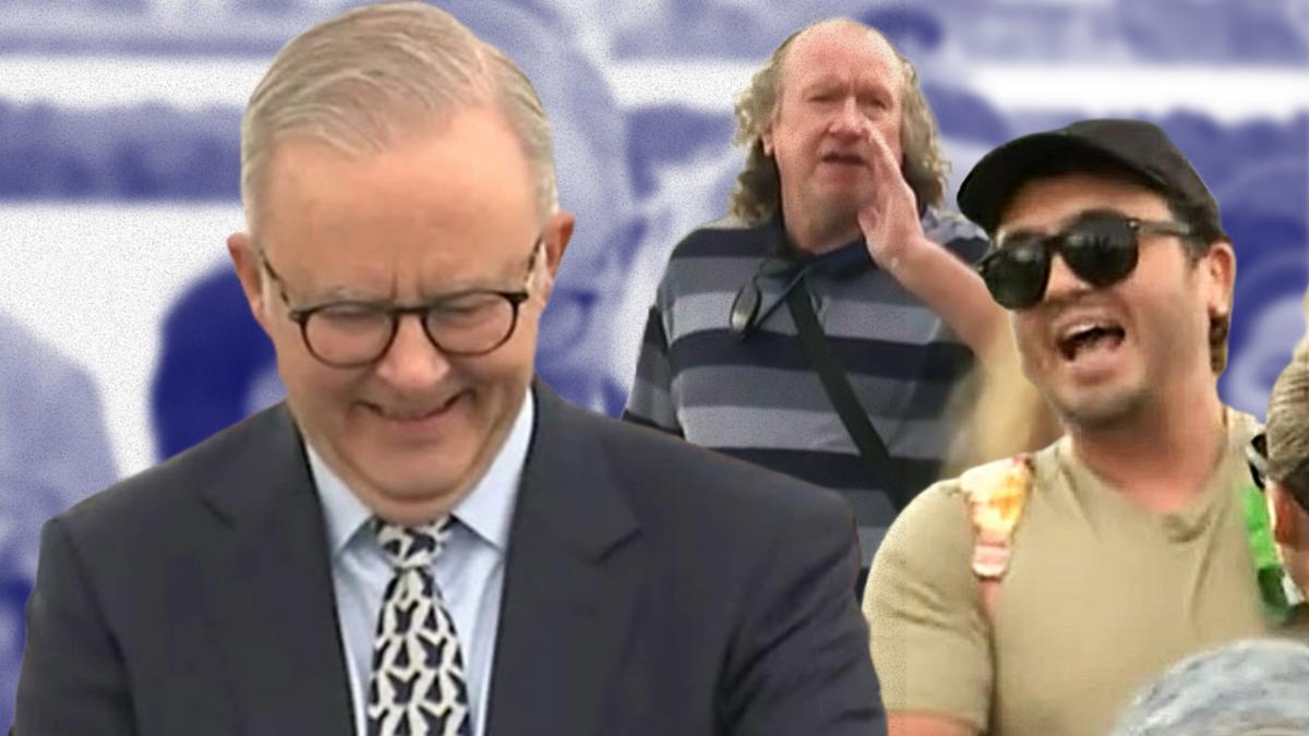 ‘We don't want you here': Anthony Albanese heckled by offshore wind protesters in Lake Illawarra
