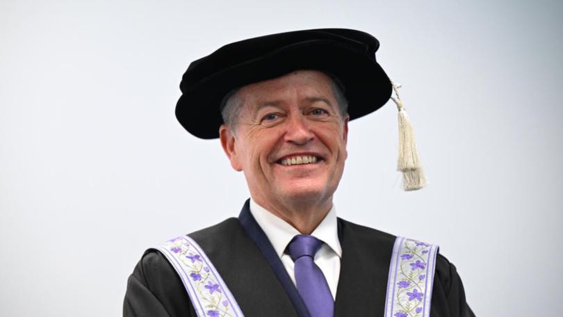 Former Labor minister Bill Shorten has taken up his new role at the University of Canberra. 