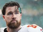 Kansas City Chiefs star Travis Kelce is pondering his future after their Super Bowl loss. (AP PHOTO)