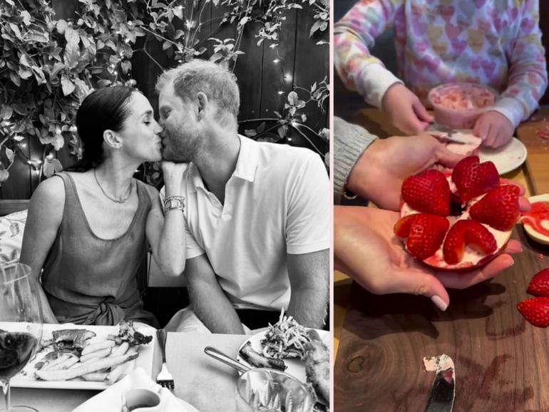 Meghan Markle shared a sweet tribute to her husband Prince Harry, who was away at the Invictus Games, for Valentine's Day.