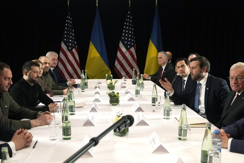 United States Vice-President JD Vance met with Ukraine's President Volodymyr Zelenskyy during a bilateral meeting on the sidelines of the Munich Security Conference.