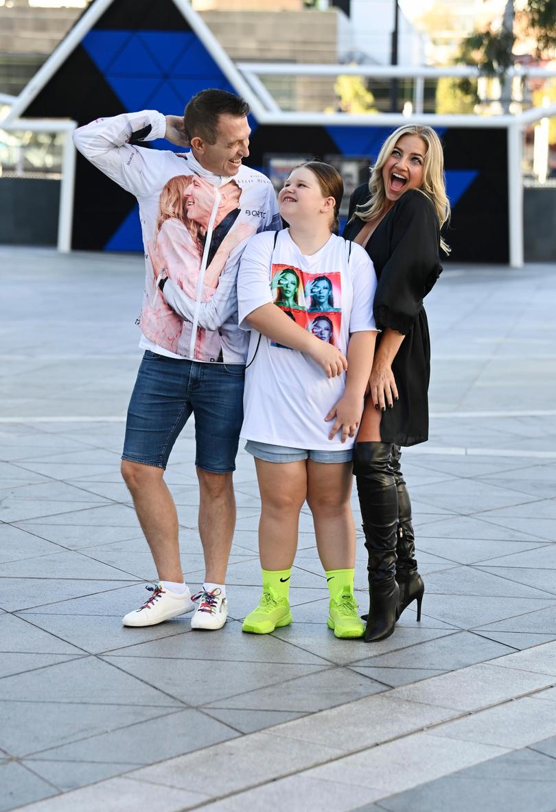 Kevin Winder, Emily Ewels and Ashley Renfro. Picture: Ian Munro.