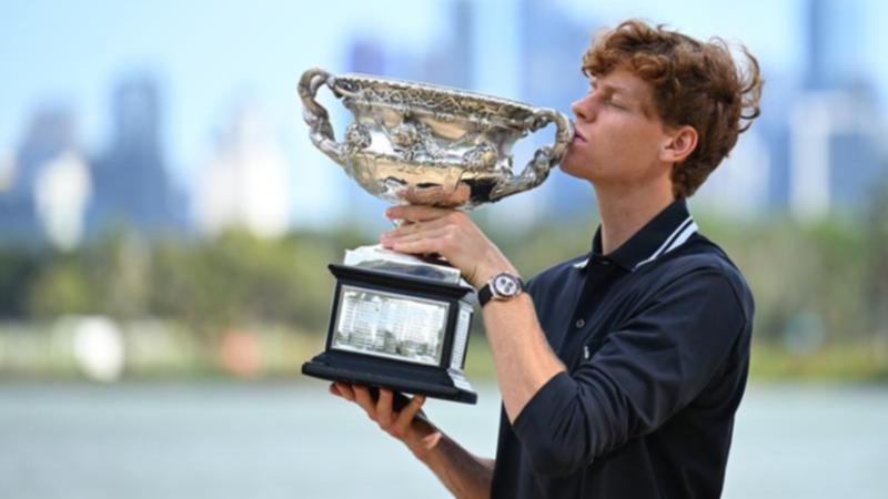 Jannik Sinner, Australian Open winner in January, now faces a doping ban before the next slam.