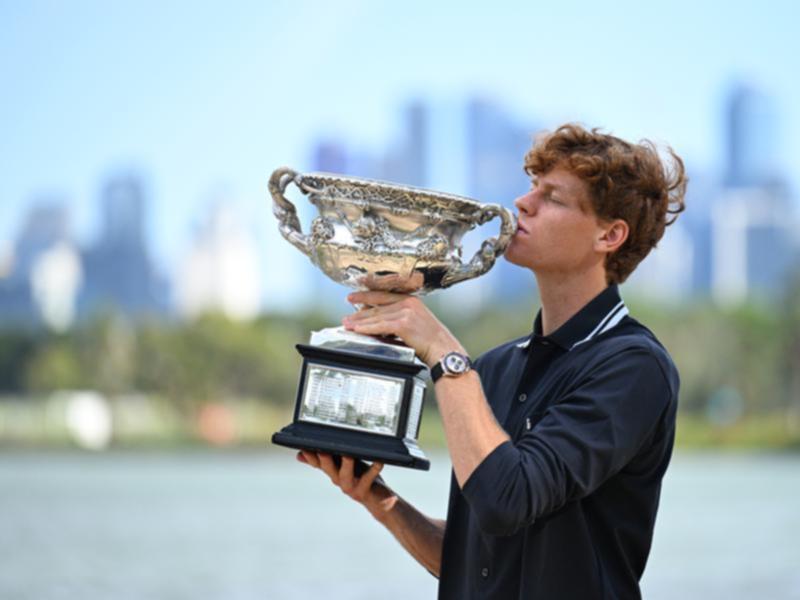 Jannik Sinner, Australian Open winner in January, now faces a doping ban before the next slam. 