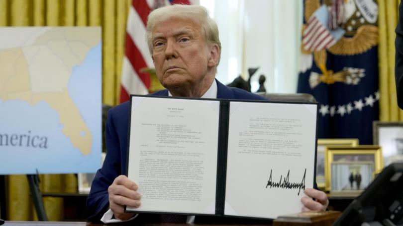 US President Donald Trump is continuing to sign a raft of executive orders.