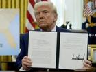 US President Donald Trump is continuing to sign a raft of executive orders.