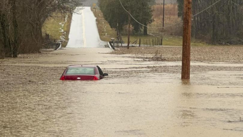 Hundreds have been rescued from flood waters in the US state of Kentucky.