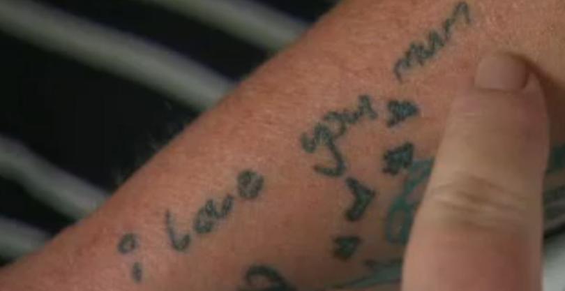 Sally Daff had Jayden’s ‘I love you’ from his suicide letter tattooed on her arm