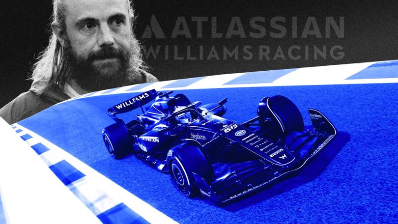 Mike Cannon-Brookes, founder of Atlassian, which is sponsoring the Williams Racing team in the Formula One. 