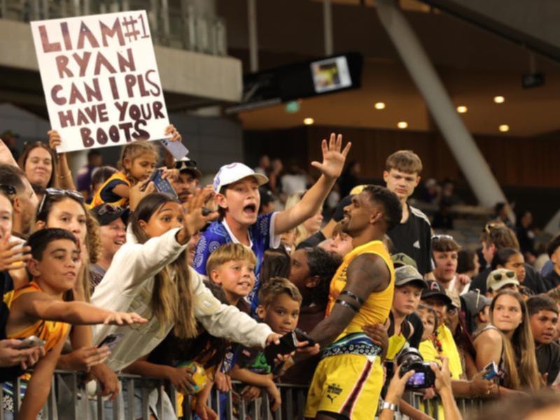 The AFL Indigenous All Stars' win over the Dockers in Perth proved a huge hit. 