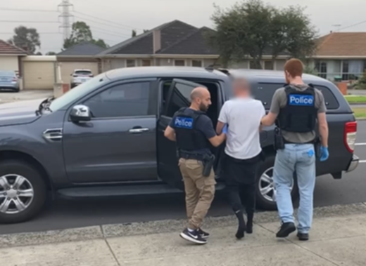 Police arrested four people in connection with a series of commercial burglaries, including two alleged primary offenders.