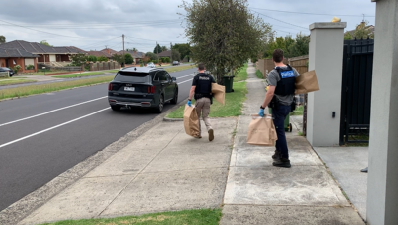 Police seized approximately $50,000 worth of collectible trading cards and other stolen items following the arrests.