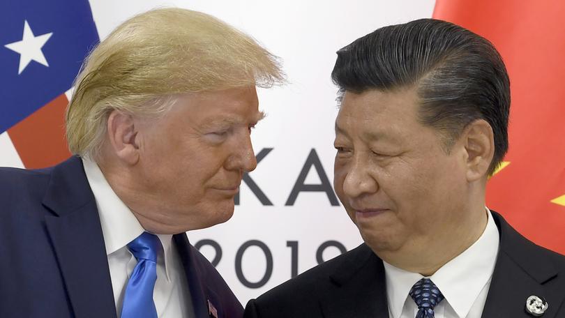 US Donald Trump met with Chinese President Xi Jinping in 2019. 