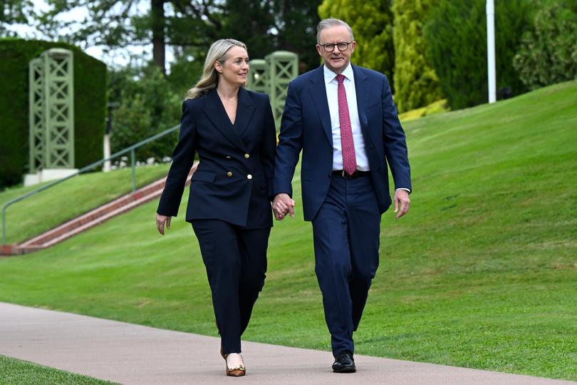 Anthony Albanese and his fiancée Jodie Haydon are looking at a spring wedding. 