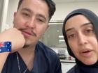 Nurses Ahmed Rashid Nadir and Sarah Abu Lebdeh remain in the police spotlight. (HANDOUT/TIKTOK)