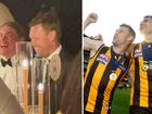 The Harley Reid-Sam Mitchell wedding photo and Mitchell with Hodge after they won the 2014 grand final.