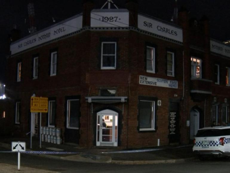 An 82-year-old man was fatally injured in an alleged assault at the Sir Charles Hotham Hotel in Geelong on Wednesday night.