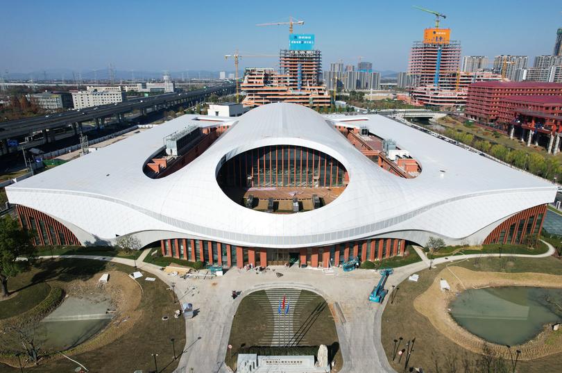 The experimental building of the National Major Science and Technology Infrastructure Zhejiang University's High Gravity Centrifugal Simulation and Experiment Device at Hangzhou.