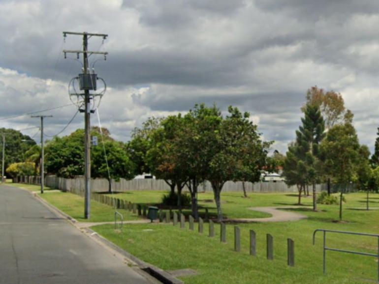 Police are appealing for footage of Fernando St in Burpengary, near the entrance to Symphony Crescent Park (pictured), where the victim sought help after the alleged attack early last Saturday morning.