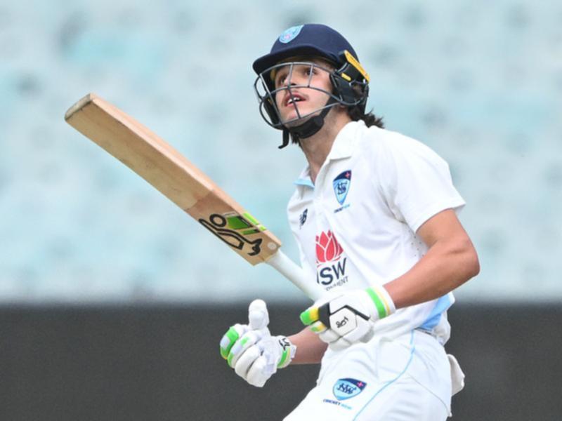 NSW opener Sam Konstas has struggled for big scores since his exciting Test debut against India. (James Ross/AAP PHOTOS)