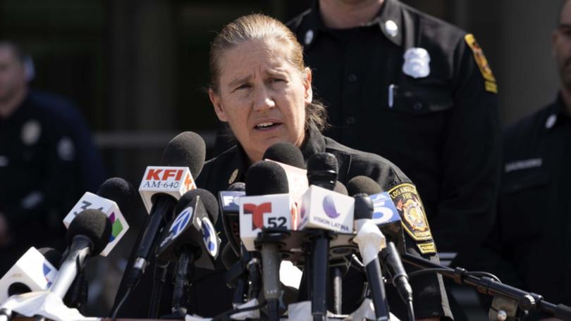 LA fire chief Kristin Crowley has been accused by conservatives of prioritising diversity policies. (AP PHOTO)