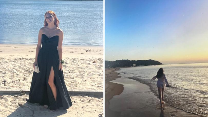 Charlize Zmuda was killed by a shark at Woorim Beach, north of Brisbane, about 4.45pm on Monday.